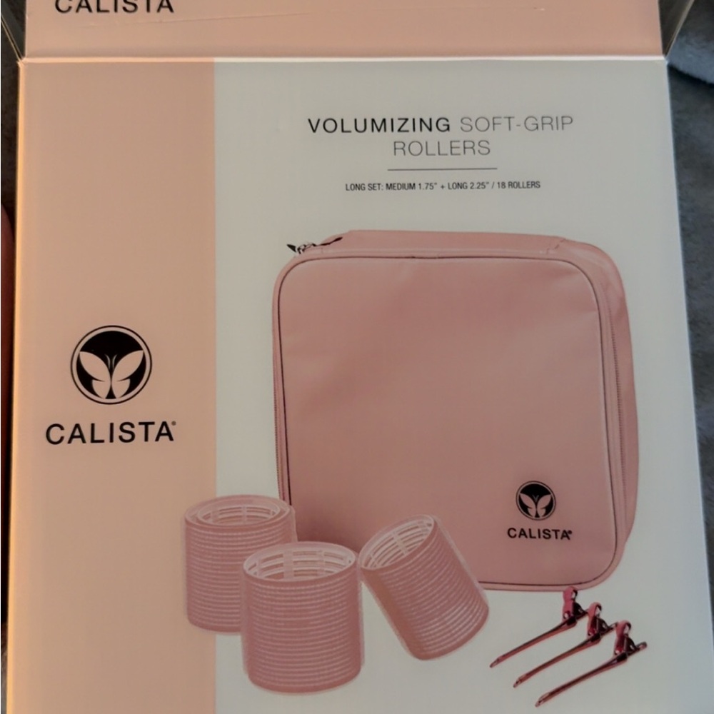 Calista Pink Volumizing Soft-Grip Rollers
